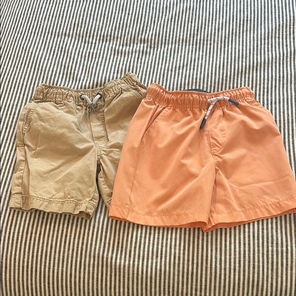 Tommy Bahama Kids Tan and Orange Shorts Set